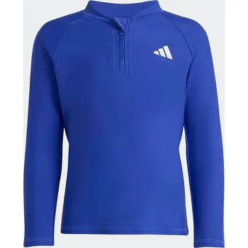 Chlapecké tričko Dětské tričko s dlouhým rukávem adidas Performance KB7243 modrá 57X, vel. 164