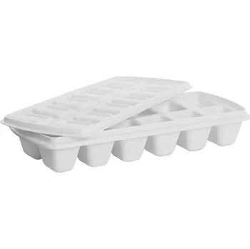 Tvořítko na led Forma na ledové kostky do mrazáku Plast Team, bílá