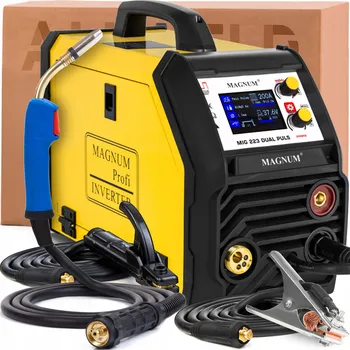 Svářečka Invertorová svářečka Magnum MIG 223 Dual Puls Synergie 200A MB24 3m