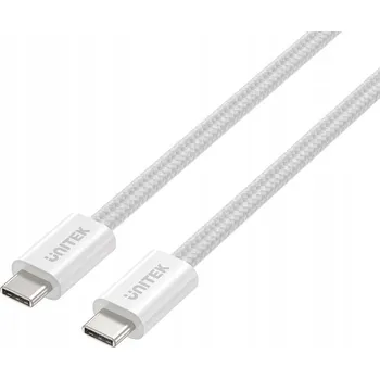 Datový kabel Kabel Unitek USB - USB typ C 1 m bílý