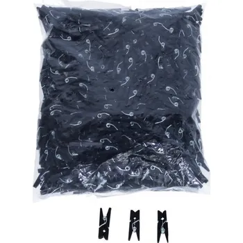 Dřevěné kolíčky, ČERNÉ, 2,5cm, cca 20ks/bal.