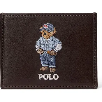 Peněženka Kožená peněženka Polo Ralph Lauren 405P08102 hnědá 89X, vel. ONE SIZE