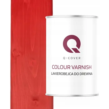 Lak na dřevo Lazurovací lak Q-COVER 1 l červený polomat