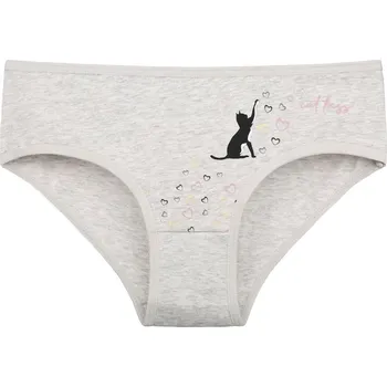 Dívčí kalhotky Donella 5071 Cat Kiss šedé 158/164 Černá