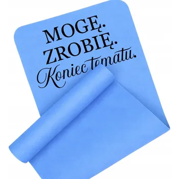 podložka na cvičení PODLOŽKA NA CVIČENÍ PROTISKLUZOVÁ MODRÁ JÓGA FITNESS SILNÁ MOHU. UDĚLÁM