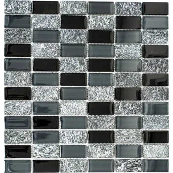 Obklad Mozaika WzorcowniaStudio 32,2 x 31 cm – odstíny šedé a stříbrná