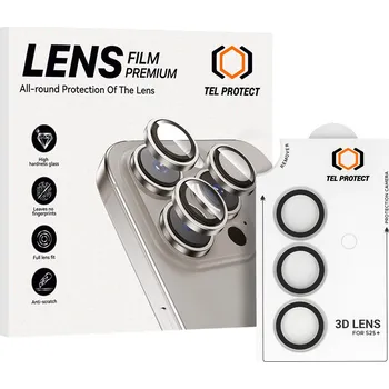 Tvrzené sklo Tel Protect 3D Lens na fotoaparát pro Samsung Galaxy S26 Plus transparentní