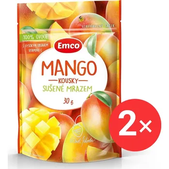 Sušené ovoce Emco Mrazem sušené mango 2 x 30g