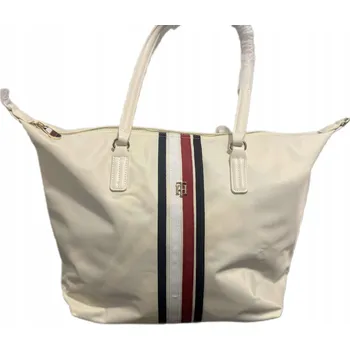Kabelka Tommy Hilfiger shopper kabelka polyester bílá