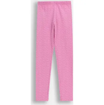 Dámské legíny Dívčí legíny klasické dlouhé růžové s puntíky, velikost 116 Coccodrillo WC6