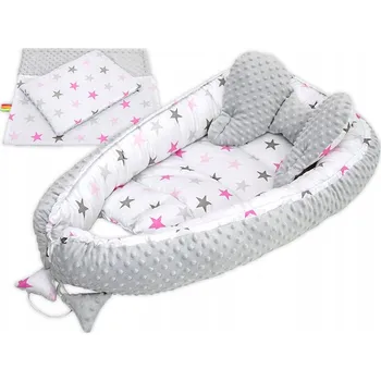 Zavinovačka Hnízdečko Minky + motýlek + deka + polštářek 4dílná sada DARLAND