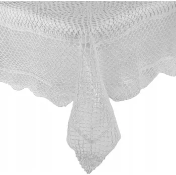 ubrus UBRUS na stůl BÍLÝ 120x120 háčkovaný elegantní klasický dekorativní 021