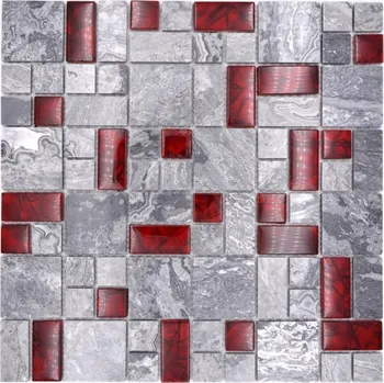 Obklad Mozaika WzorcowniaStudio 30 x 30 cm, odstíny šedé a stříbrné