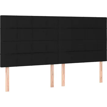 VidaXL Čela postele, 4 ks, černá,