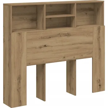 Čelo postele s úložným prostorem dub artisan 120x19x103,5 cm