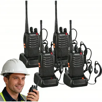 Vysílačka VYSÍLAČKA 4x VYSÍLAČKA BAOFENG BF-888S VELKÝ DOSAH RADIOTELEFONU