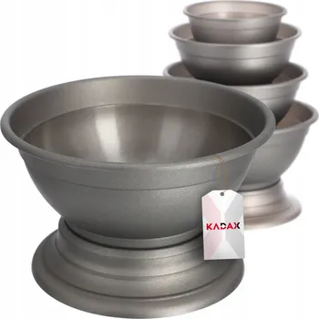 Květináč Šedý plast Květináč Kadax 26 cm x 26 x 16 cm