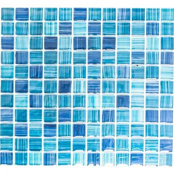 Obklad Skleněná mozaika WzorcowniaStudio 32,7 x 30,2 cm, odstíny modré