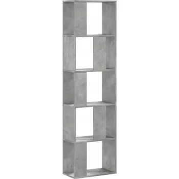 Knihovna Regál VidaXL 45 cm x 162,5 cm x 23,5 cm, světle betonový vzhled