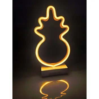 Lampička GRUNDIG NEONOVÁ LED LAMPA ANANAS 31 cm