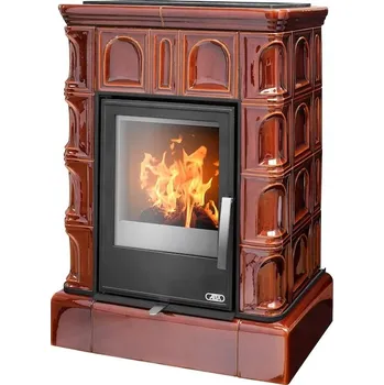 Krbová kamna Kachlová kamna ABX Britania KP I kachlový sokl Hnědá