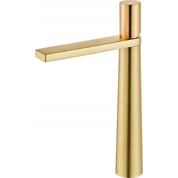 Vodovodní baterie Zlatá vysoká umyvadlová baterie baterie pro umyvadlo, zlatá vysoká