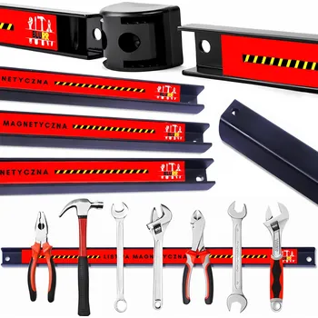 Obraz MAGNETICKÁ LIŠTA NA NÁŘADÍ, SADA 3 KUSŮ, DÉLKA 46 cm