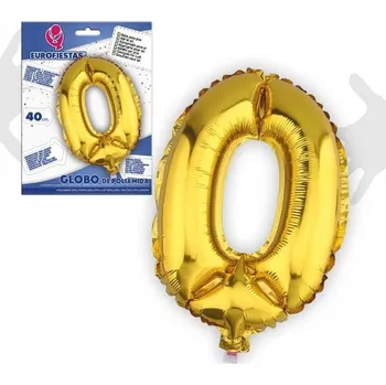 Balónek Ouda Party - Zlatý číslicový balónek 40 cm z hliníku