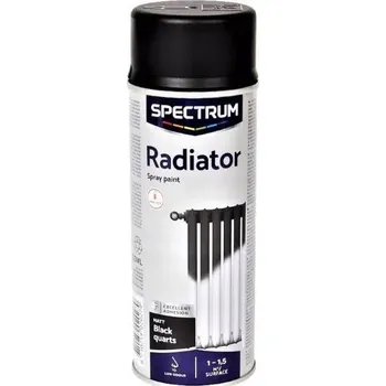 Barva ve spreji Barva pro radiátorové radiátory CZARNY MATT Sprej 400 ml