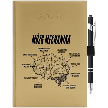 Kalendář Knižní kalendář 2026 A5 FunnyCase zlatý