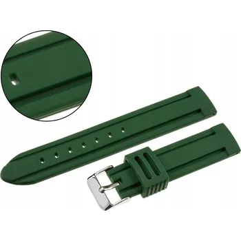 Řemínek na hodinky Gumový řemínek k hodinkám U09 - zelený - 24 mm