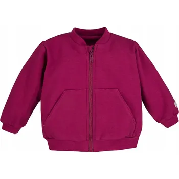 Chlapecká mikina Eevi Mikina na zip Simply Comfy BORDÓ - 92