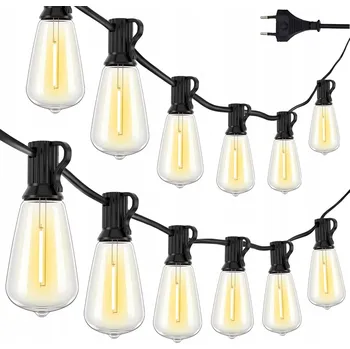 Venkovní osvětlení Venkovní zahradní girlanda s osvětlením 15,2 m, 25 LED žárovek