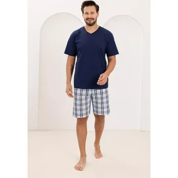 Pánská móda PÁNSKÉ PYŽAMO 505 BIG W/26 tmavě modrá 2XL