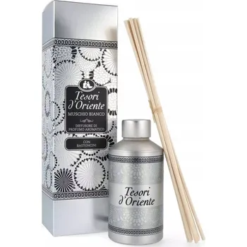 Vonná tyčinka Osvěžovač vzduchu Muschio Bianco s tyčinkami Tesori d'Oriente 200 ml