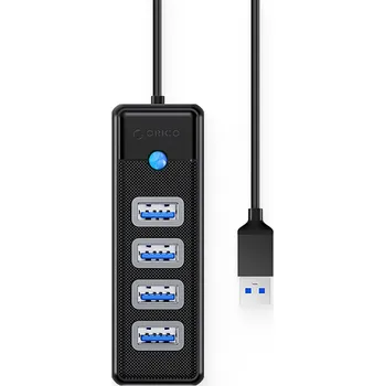 USB hub USB HUB ROZBOČOVAČ - 4X USB-A ČERNÝ