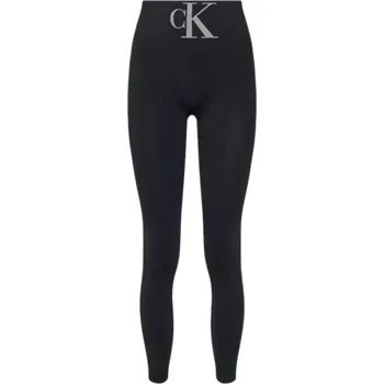 Dámské legíny Dámské legíny Calvin Klein černé klasické velikost S, polyamidové