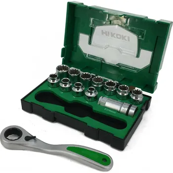 Klíč Sada nástrčných klíčů 1/2" 13 ks 10-21mm Hikoki 40030033