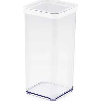 Dóza na potraviny Hranatá plastová dóza na potraviny LOFT bílá 1,5 l