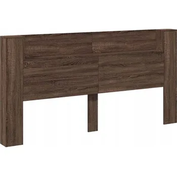 Čelo postele Hnědý dub 200 x 16,5 x 103,5 cm kompozitní dřevo