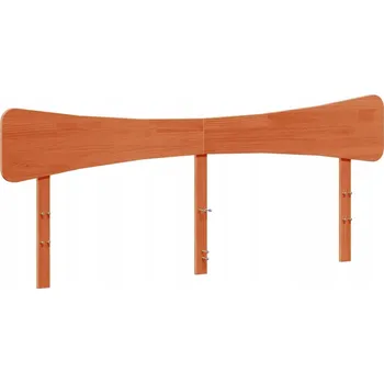 Čelo postele, voskovaná hnědá, 200 cm, masivní borovicové dřevo