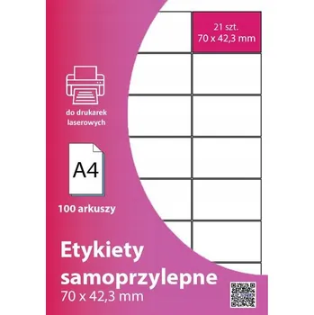Speciální papír Samolepicí etikety A4 70x42,3 mm 100 ks