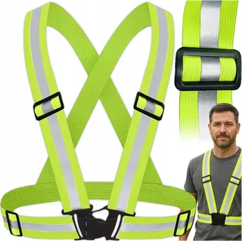 REFLEXNÍ VESTA POSTROJ PRO BĚHÁNÍ NA KOLO MOTORKU SILNIČNÍ