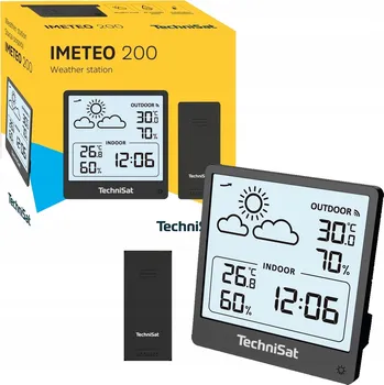 Meteostanice Meteostanice TechniSat Imeteo 200 Hodiny Měření teploty / vlhkosti
