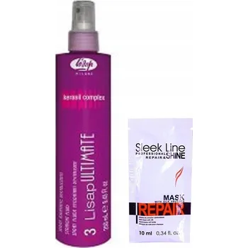 Vlasová regenerace Sada LISAP Sprej pro narovnání vlasů 250 ml + Maska STAPIZ SLEEK LINE