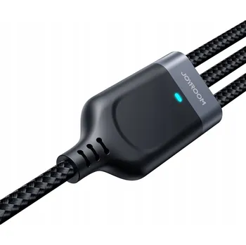 Datový kabel Kabel Joyroom USB - USB typ C / microUSB / Lightning 0,3 m černý
