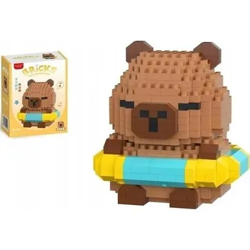 ostatní stavebnice Stavebnice mini kapybary Mini Kapybara Z Kołem 380 dílů