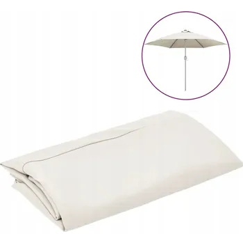 Slunečník Klasický slunečník VidaXL bílý 300 x 10 cm