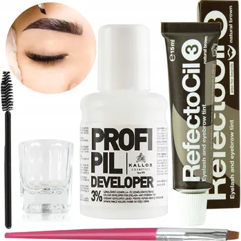 Barva na řasy a obočí Henna na obočí RefectoCil hnědá 15 ml