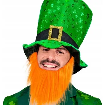 Klobouk Klobouk s Ryšavým Vousem Cylinder Skřítek Irský Den Svatého Patrika